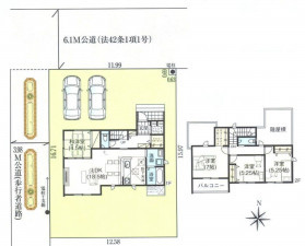 仙台市太白区、新築一戸建ての画像です
