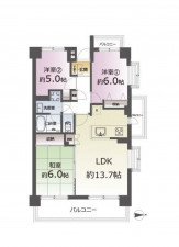 仙台市泉区泉中央、マンションの間取り画像です