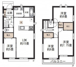 仙台市太白区、新築一戸建ての画像です