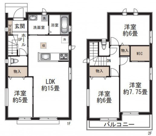 仙台市太白区、新築一戸建ての画像です
