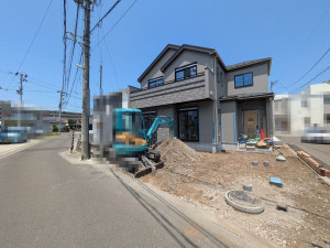 仙台市若林区、新築一戸建ての間取り画像です