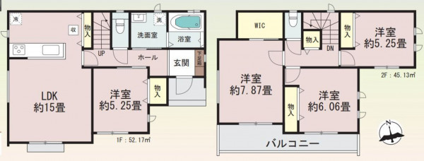 仙台市若林区、新築一戸建ての画像です
