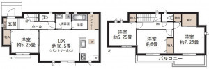 仙台市泉区住吉台東、新築一戸建ての画像です