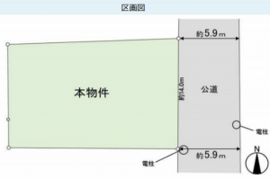 仙台市太白区、土地の画像です