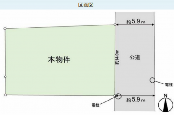 仙台市太白区、土地の画像です