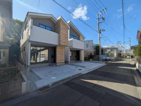 仙台市若林区、新築一戸建ての間取り画像です