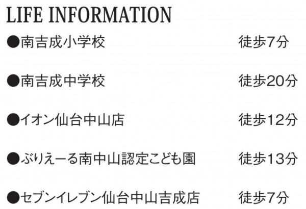 仙台市青葉区中山吉成、新築一戸建ての画像です