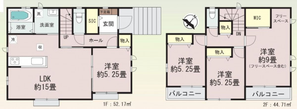 仙台市宮城野区鶴ケ谷、新築一戸建ての画像です