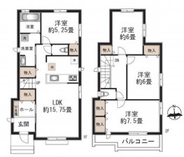 仙台市泉区将監、新築一戸建ての画像です