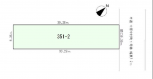 静岡市駿河区中村町、土地の間取り画像です