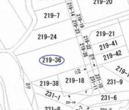 静岡市駿河区寺田、土地の間取り画像です