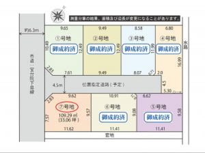 静岡市駿河区登呂、土地の間取り画像です