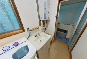 静岡市駿河区丸子、中古一戸建ての洗面画像です
