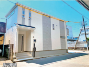 静岡市駿河区新川、新築一戸建ての外観画像です