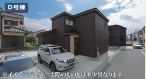 静岡市駿河区向敷地、新築一戸建ての完成予想図（外観）画像です