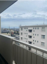 静岡市駿河区丸子、マンションのバルコニー画像です