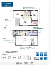 静岡市駿河区下川原、新築一戸建ての間取り画像です