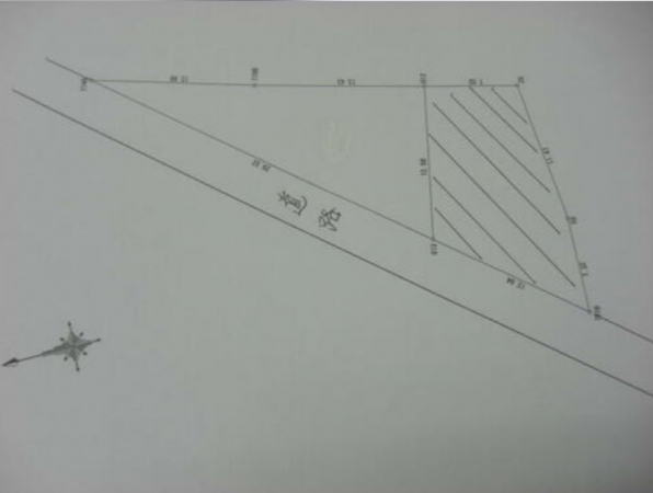 静岡市駿河区丸子新田、土地の間取り画像です