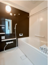 静岡市駿河区丸子新田、マンションの風呂画像です