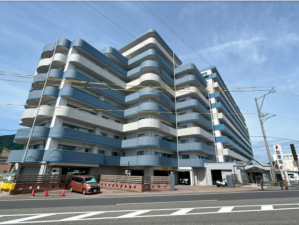 静岡市駿河区丸子新田、マンションの外観画像です