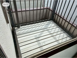 静岡市駿河区中島、中古一戸建てのバルコニー画像です