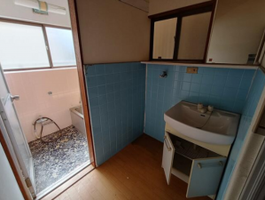 静岡市駿河区東新田、中古一戸建ての洗面画像です