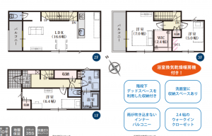 静岡市駿河区中原、新築一戸建ての間取り画像です