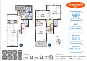静岡市駿河区池田、新築一戸建ての間取り画像です