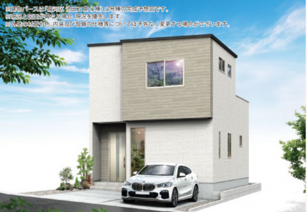 静岡市駿河区池田、新築一戸建ての外観画像です