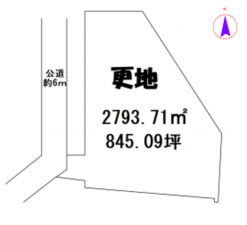 京都市伏見区醍醐南端山町、土地の間取り画像です