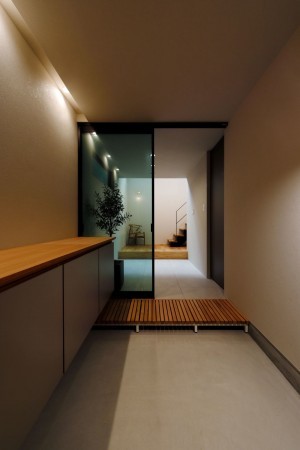 京都市伏見区桃山町丹下、新築一戸建ての玄関画像です