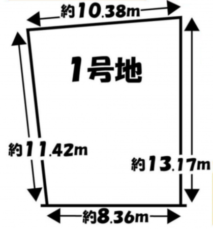 京都市伏見区桃山町丹下、土地の間取り画像です