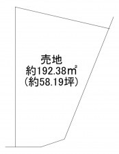 京都市伏見区深草大亀谷万帖敷町、土地の間取り画像です