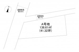 京都市伏見区桃山町安芸山、土地の間取り画像です