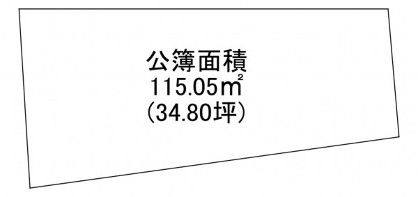 京都市伏見区深草瓦町、土地の間取り画像です