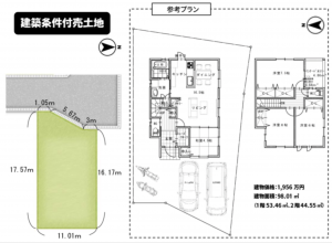 京都市伏見区醍醐西大路町、土地の間取り画像です