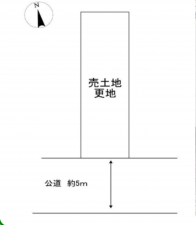 京都市伏見区醍醐柏森町、土地の間取り画像です