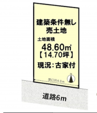 京都市伏見区久我石原町、土地の間取り画像です