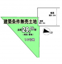 京都市伏見区羽束師志水町、土地の間取り画像です