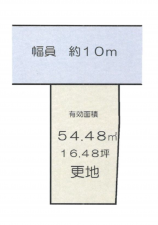 京都市伏見区竹田向代町、土地の間取り画像です