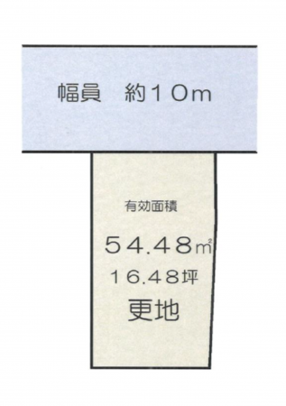 京都市伏見区竹田向代町、土地の間取り画像です