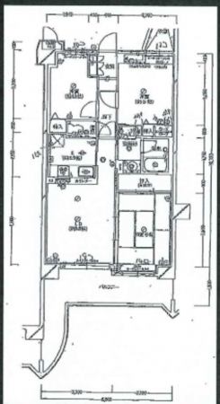 京都市伏見区久我本町、マンションの間取り画像です