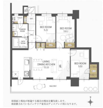 京都市伏見区下鳥羽広長町、マンションの間取り画像です