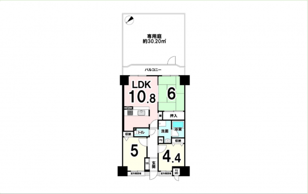 京都市伏見区淀美豆町、マンションの間取り画像です