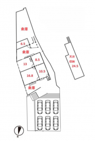 京都市伏見区日野野色町、中古一戸建ての間取り画像です