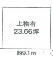 京都市南区東九条南石田町、土地の間取り画像です