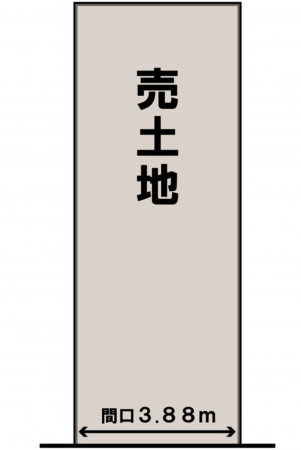 京都市南区久世中久世町、土地の間取り画像です