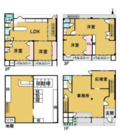 京都市南区西九条川原城町、中古一戸建ての間取り画像です