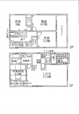 京都市伏見区桃山南大島町、新築一戸建ての間取り画像です