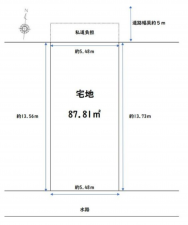 京都市南区久世上久世町、土地の間取り画像です